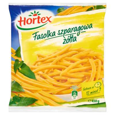 HORTEX FASOLA 450G SZPARAGOWA ŻÓŁTA CAŁA