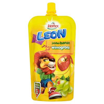 HORTEX LEON 200ML JABŁKO BANAN WINOGR.