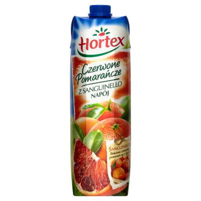 HORTEX NAPÓJ CZERWONY POMARAŃCZ 1L