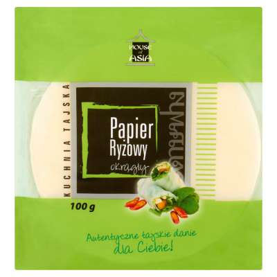 HOUSE PAPIER RYŻOWY OKRĄGŁY 100G