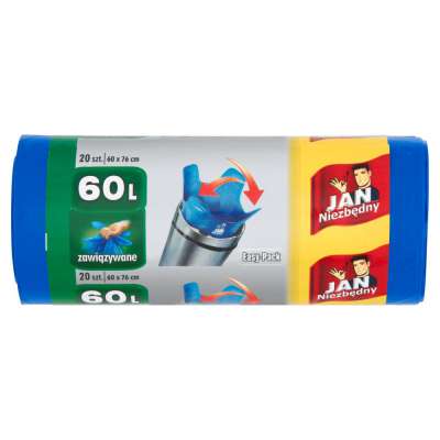 JAN NIEZBĘDNY WORKI 60L 20SZT EAZY PACK