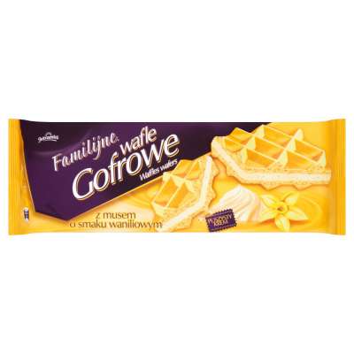 JUTRZENKA WAFLE GOFROWE WANILIOWE 150G