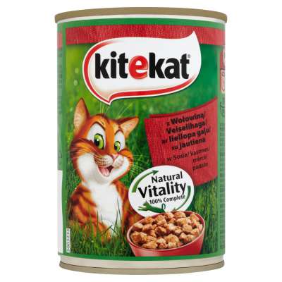 KITEKAT PUSZKA 400G Z WOŁOWINĄ