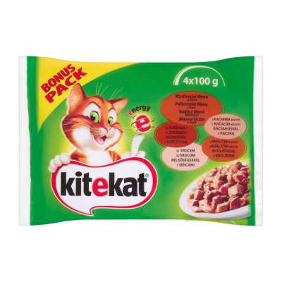 KITEKAT SASZETKA 100G*4 MIĘSNA UCZTA