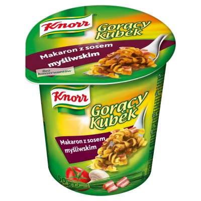 KNORR GOR. KUBEK 50G MAKARON Z SOSEM MYŚL.