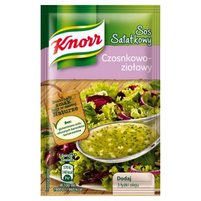 KNORR SOS SAŁATKOWY CZOSNKOWO-ZIOŁOWY 9G