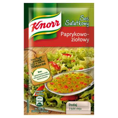 KNORR SOS SAŁATKOWY PAPRYKOWO-ZIOŁOWY 9G