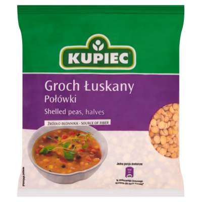 KUPIEC GROCH ŁUSKANY POŁÓWKI 400G