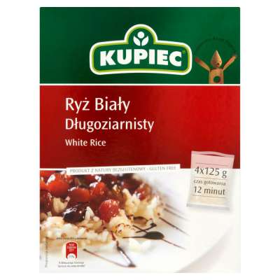 KUPIEC RYŻ BIAŁY 4X125G