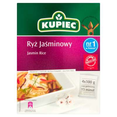 KUPIEC RYŻ JAŚMINOWY 4X100G