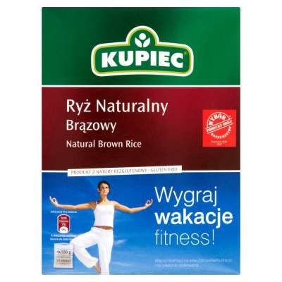 KUPIEC RYŻ NATURALNY BRĄZOWY 400G