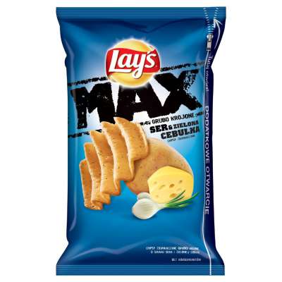 LAYS CHIPSY 140G MAX SER ZIELONA CEBULKA