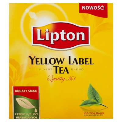 LIPTON 100SZT YELLOW LABEL PL
