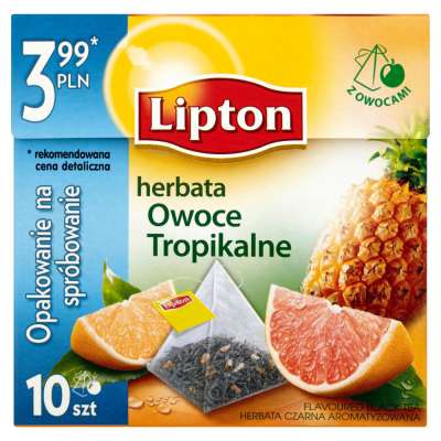 LIPTON PIRAMIDKA OWOCE TROPIKALNE 10T