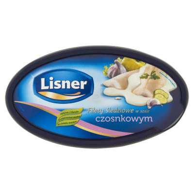 LISNER FILETY ŚLEDZIOWE W SOSIE CZOSNKOWYM 300G