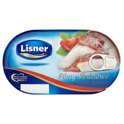LISNER FILETY ŚLEDZIOWE W SOSIE POMIDOROWYM 175G