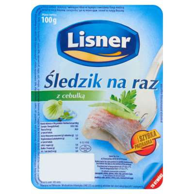 LISNER ŚLEDZIK 100G CEBULKA
