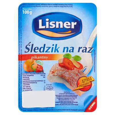 LISNER ŚLEDZIK 100G PIKANTNY Z CHILI
