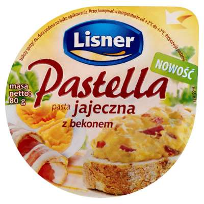 LISNER PASTELLA 80G JAJECZNA Z BEKONEM