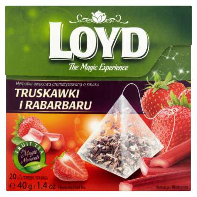 LOYD HERBATA TRUSKAWKA RABARBAR 20T