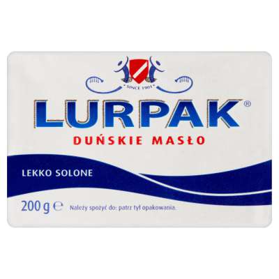LURPAK MASŁO 200G DUŃSKIE LEKKO SOLONE