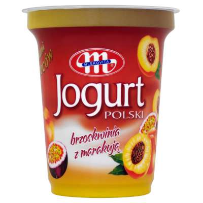 MLEKOVITA JOGURT BRZOSKWINIA MARAKUJA 350G