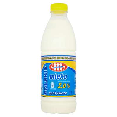 MLEKOVITA MLEKO ŚWIEŻE 2% 1L BUTELKA