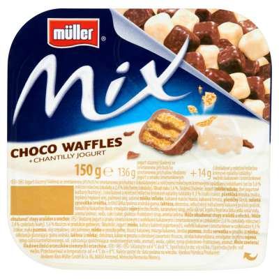 MULLER JOGURT MIX 150G CHOCO WAFFLES