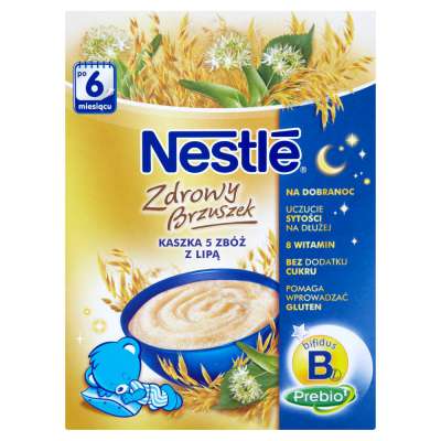 NESTLE KASZKA 250G 5 ZBÓŻ Z LIPĄ
