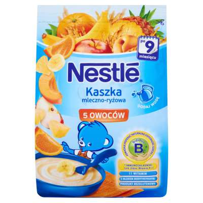 NESTLE KASZKA ML RYŻ. 230G 5 OWOCÓW