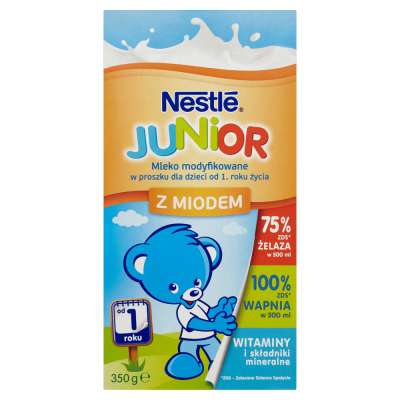 NESTLE MLEKO JUNIOR 350G Z MIODEM