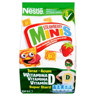 NESTLE PŁATKI CINI MINIS STRAWBERRY 250G