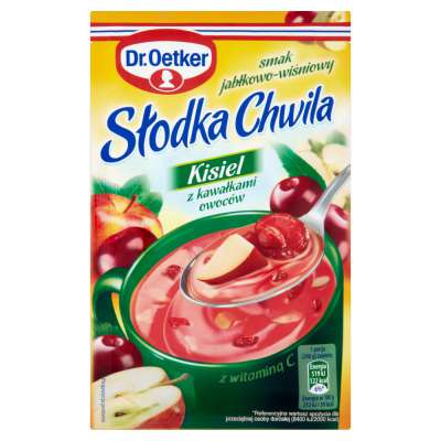 OETKER KISIEL SŁ.CHW. Z OWOCÓW JABŁKA WIŚNI 31G
