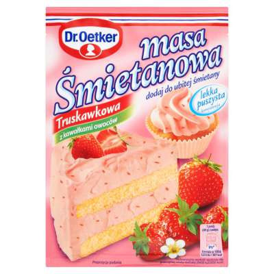 OETKER MASA ŚMIETANKOWA TRUSKAWKA 89G