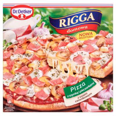 OETKER PIZZA RIGGA SZYNKA SOS CZOSNKOWY 225G