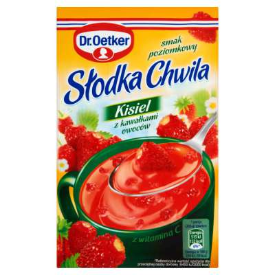 OETKER SŁ.CHW.KISIEL POZIOMKA Z KAWAŁKAMI 31G