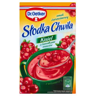 OETKER SŁ.CHW. KISIEL ŻURAWINOWY Z KAWAŁKAMI 32G
