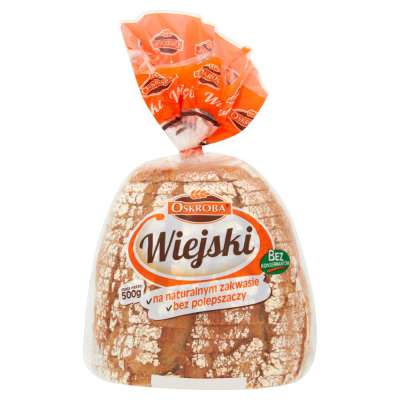 OSKROBA CHLEB WIEJSKI 500G KROJONY