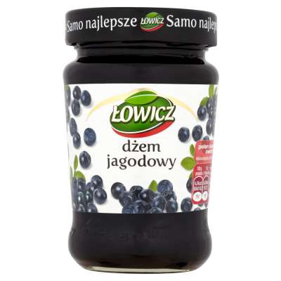 ŁOWICZ DŻEM 280G JAGODOWY N/S