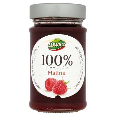 ŁOWICZ DŻEM MALINA 220G