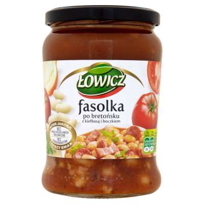 ŁOWICZ FASOLKA PO BRETOŃSKU 580G