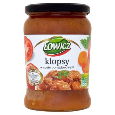 ŁOWICZ KLOPSY W POMIDORACH 580G
