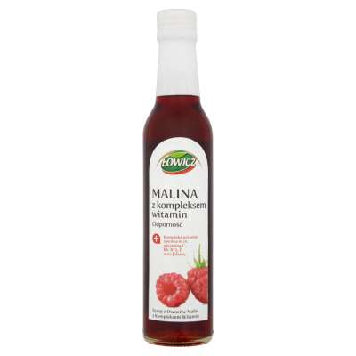 ŁOWICZ SYROP 0,25L MALINA Z/KOMPLEKS WITAMIN