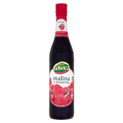 ŁOWICZ SYROP MALINA ŻURAWINA 440ML