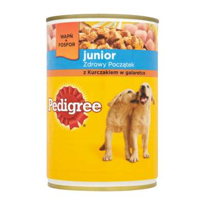 PEDIGREE PUSZKA 400G JUNIOR Z KURCZAKIEM