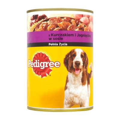 PEDIGREE PUSZKA 400G Z KURCZAKIEM I JAGNIĘCINĄ