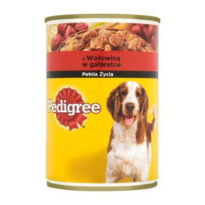 PEDIGREE PUSZKA 400G Z WOŁOWINĄ W GALARECIE