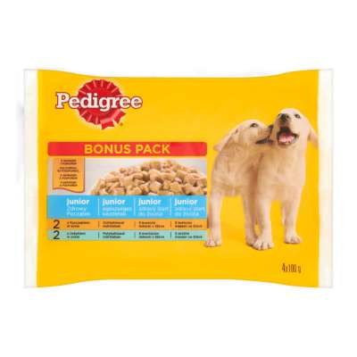 PEDIGREE SASZETKA 100G*4 JUNIOR KURA INDYK