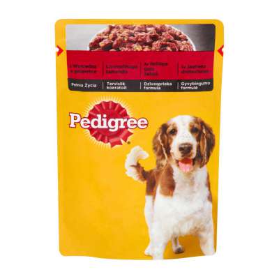PEDIGREE SASZETKA 100G Z WOŁOWINĄ
