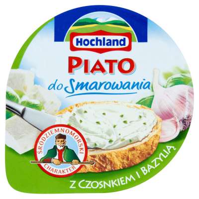 PIATO SEREK 150G CZOSNKIEM/BAZYLIA KUBEK